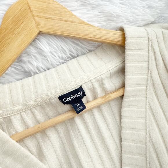 GAP BODY | Cozy Rib PJ Cardigan Top + Pants Bottoms Lounge Wide Ribbed | XL - Picture 6 of 13